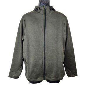 All In Motion Men's Full-Zip Hooded Jacket Size Medium Olive Green Activewear